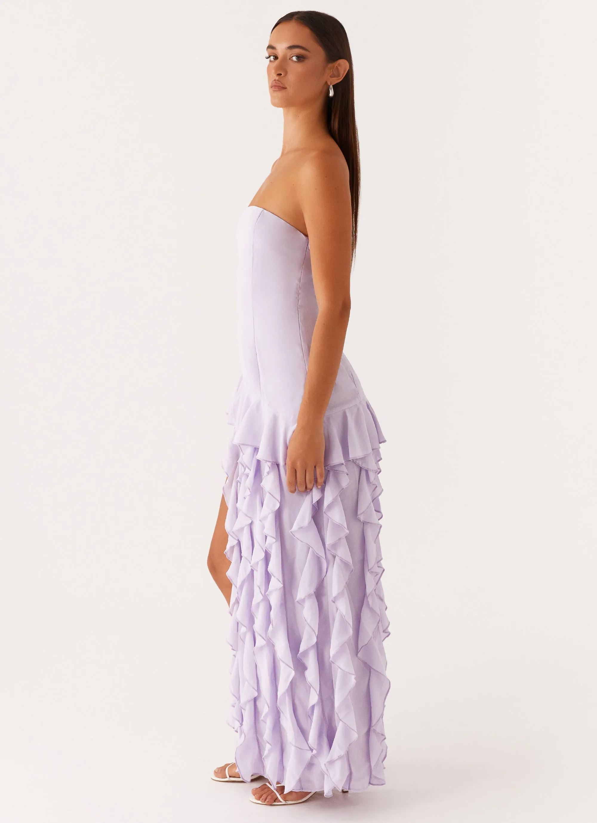 Firefly Maxi Dress - Lilac Night Vibes Elegant Motion
