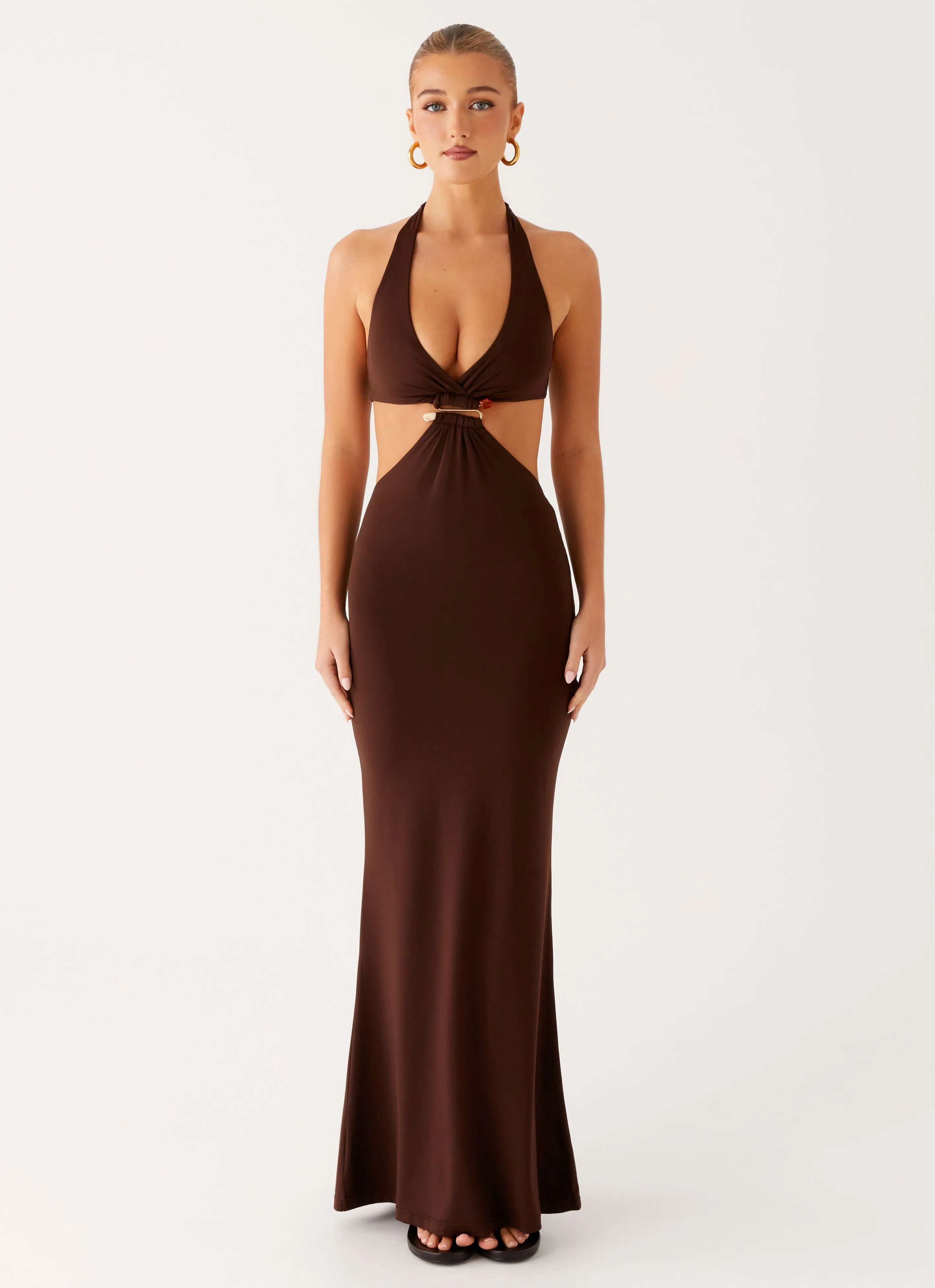 Shawnie Maxi Dress - Chocolate Feminine Design