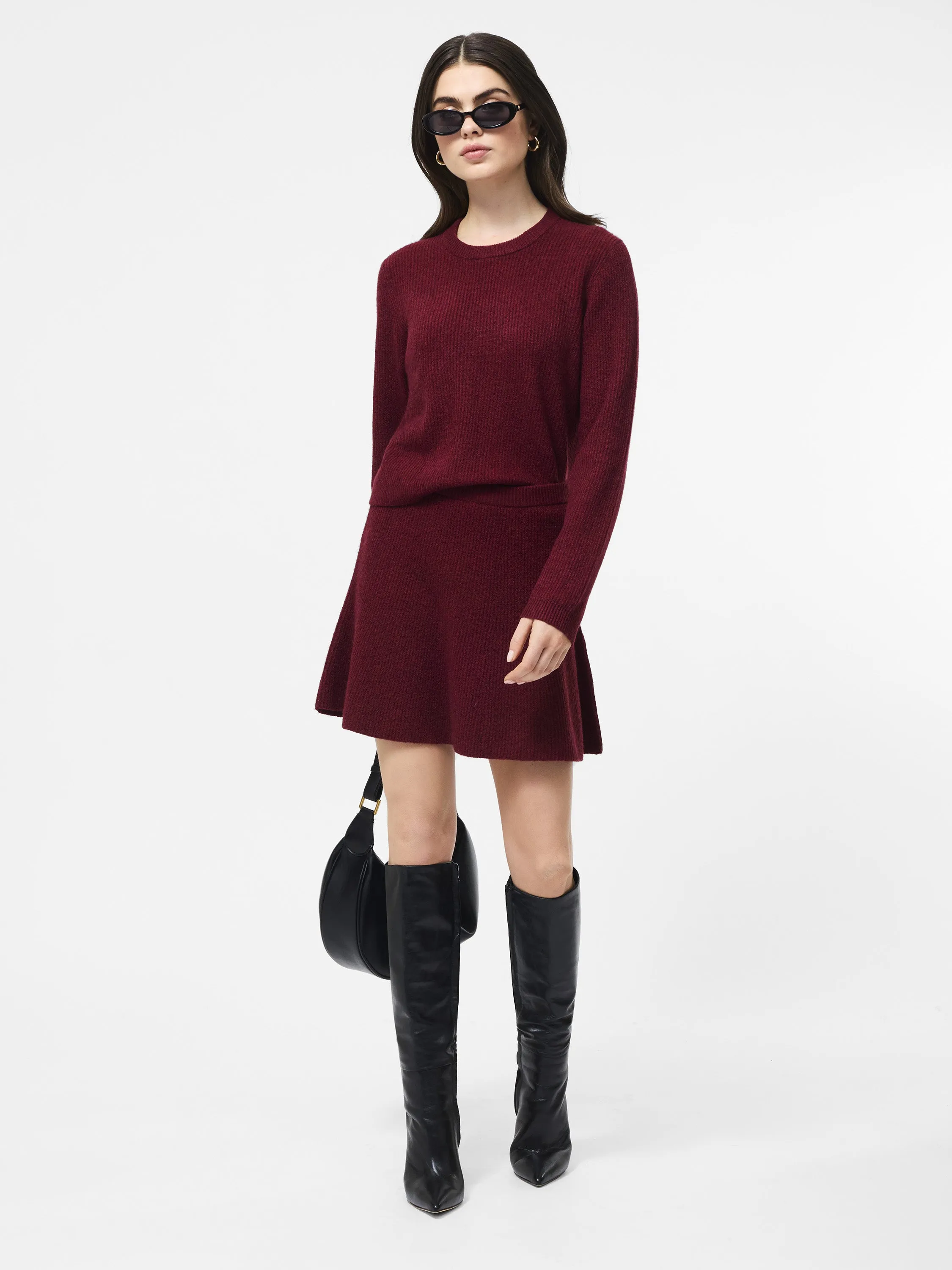 Vhari Knit Mini Skirt Minimal Look quick dry