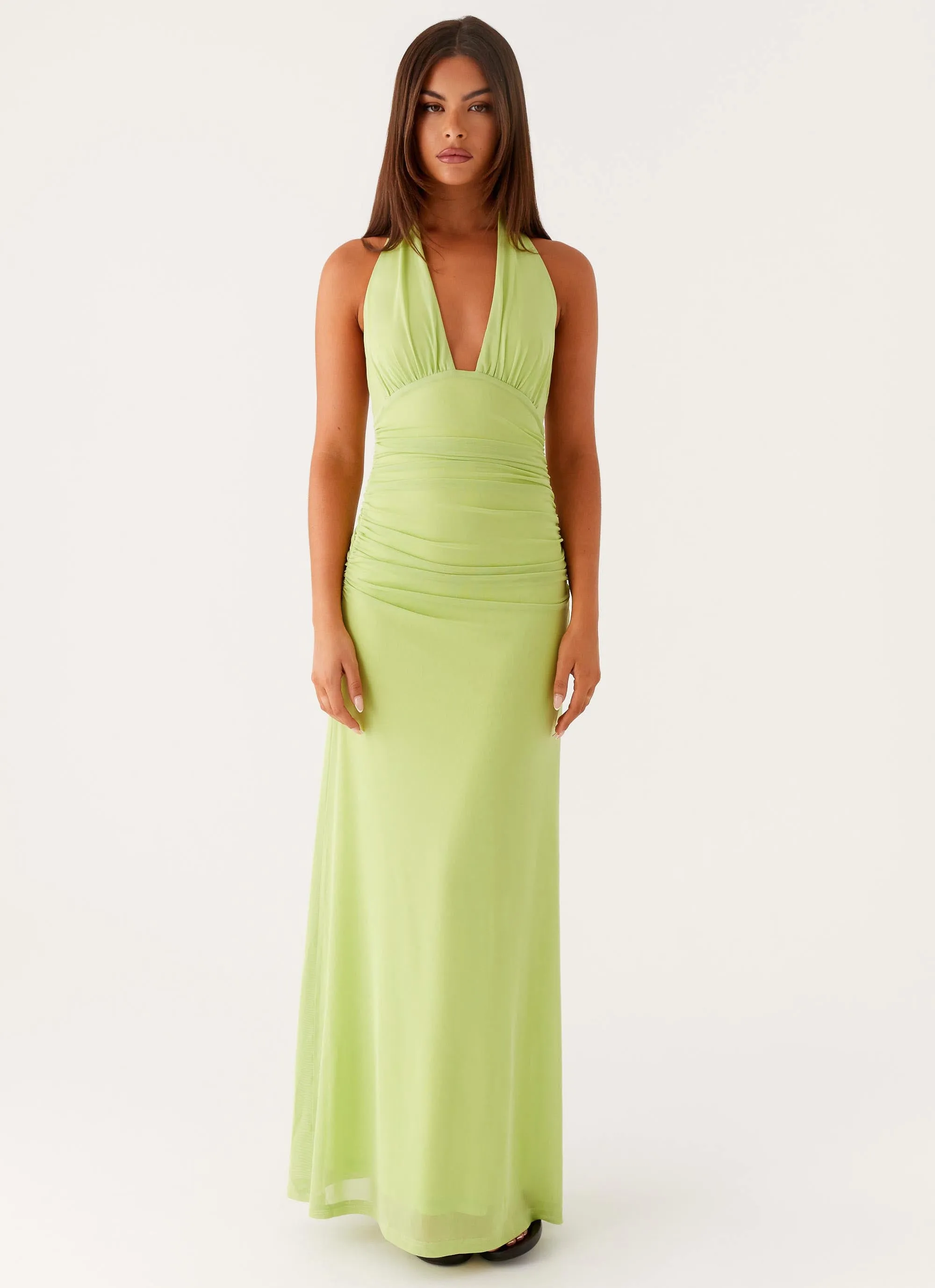 Sharp Design Chic Style Wear Kerrie Maxi Dress - Lime