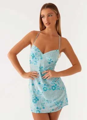 Vietta Sequin Cami Mini Dress - Blue Resale Value investment piece