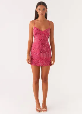 Vietta Sequin Cami Mini Dress - Fuchsia Reimagined Classic