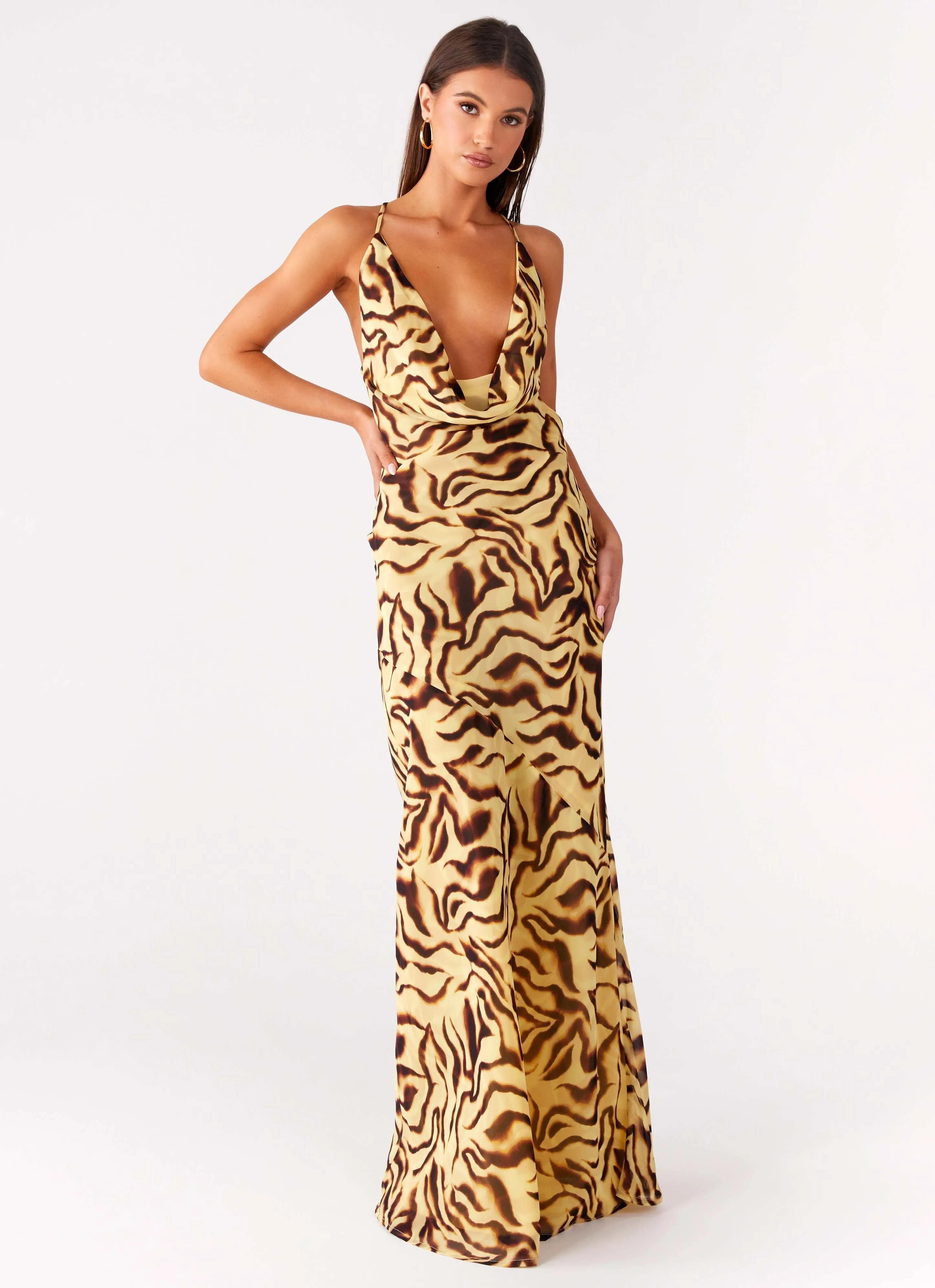 Viva Lune Maxi Dress - Laguna Print Villa Mood