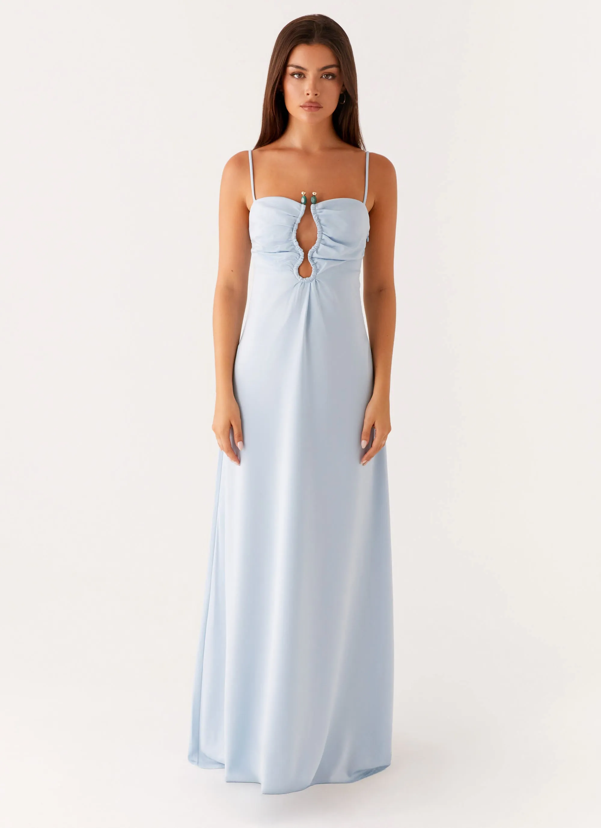Glam Touch Mood Focused Zelda Maxi Dress - Blue