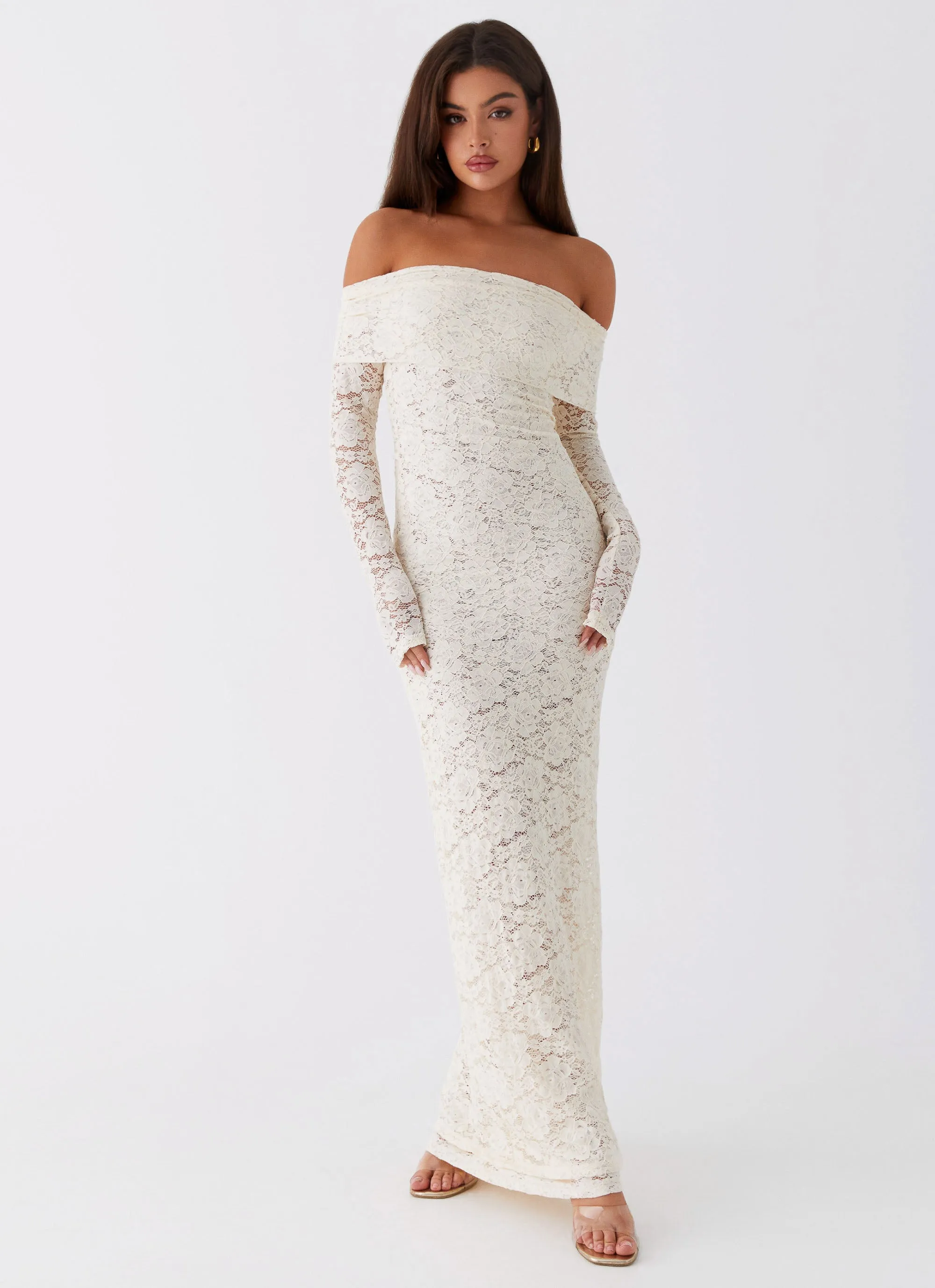 Yours Always Lace Maxi Dress - Ivory Bold Touches