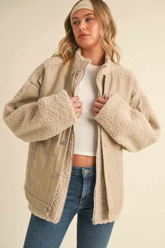 Aspen Sherpa Jacket Simple Look Simple Fit