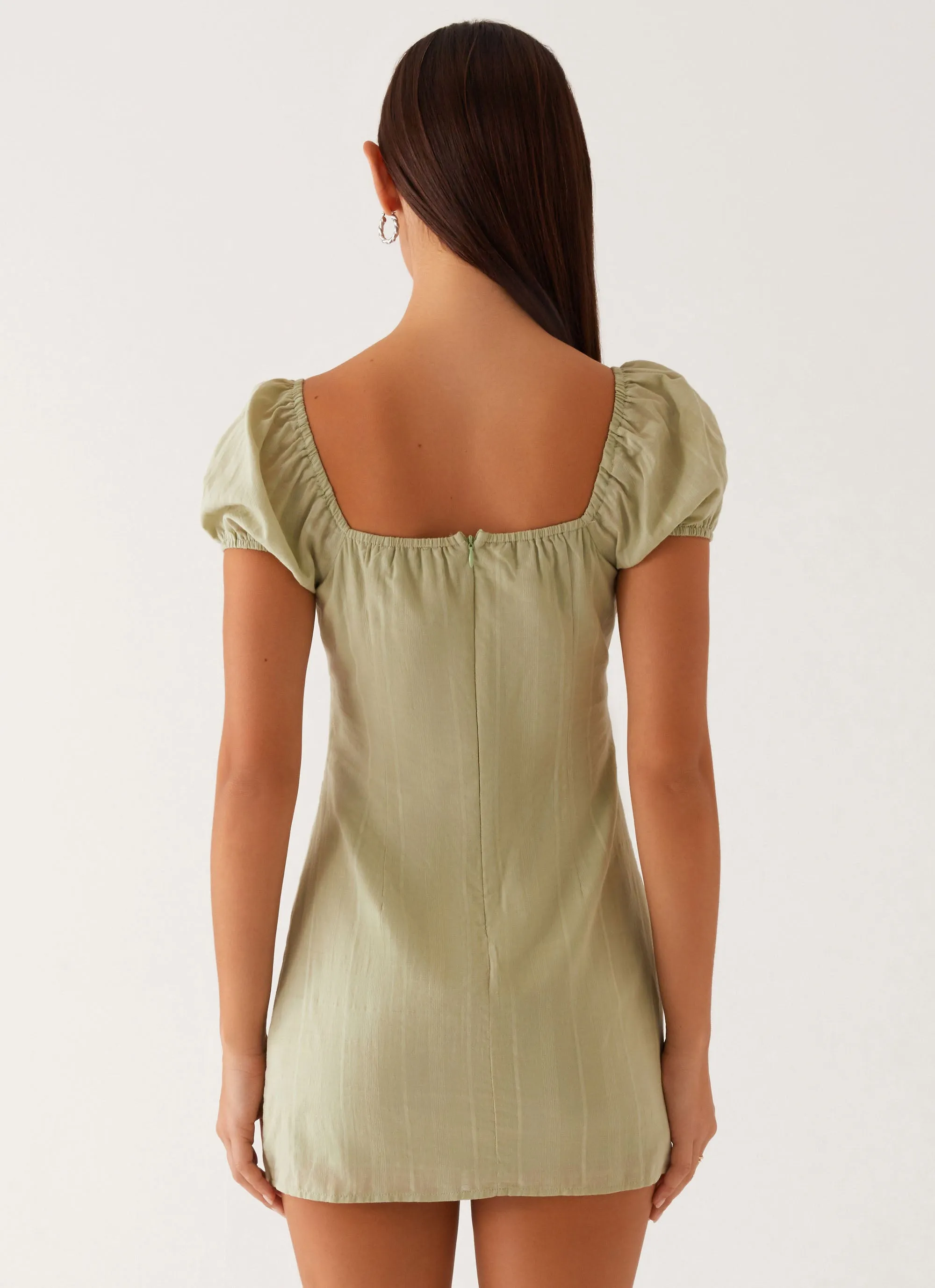 Fran Mini Dress - Pastel Green Multi Purpose