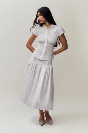 Abstract Motif Rinka Maxi Skirt