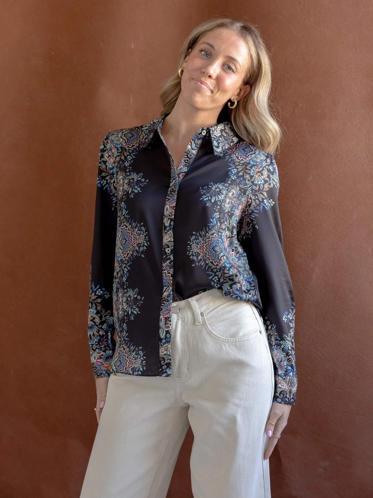 Stevie Floral Blouse OdorControl