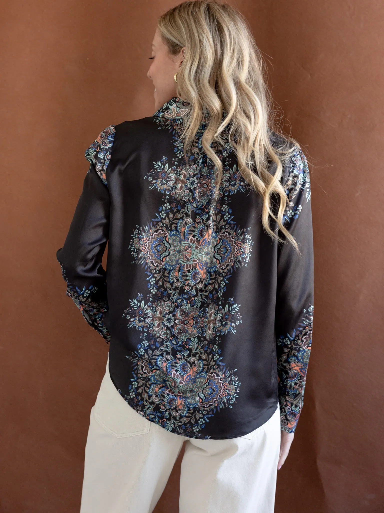 Stevie Floral Blouse Minimalist Styling