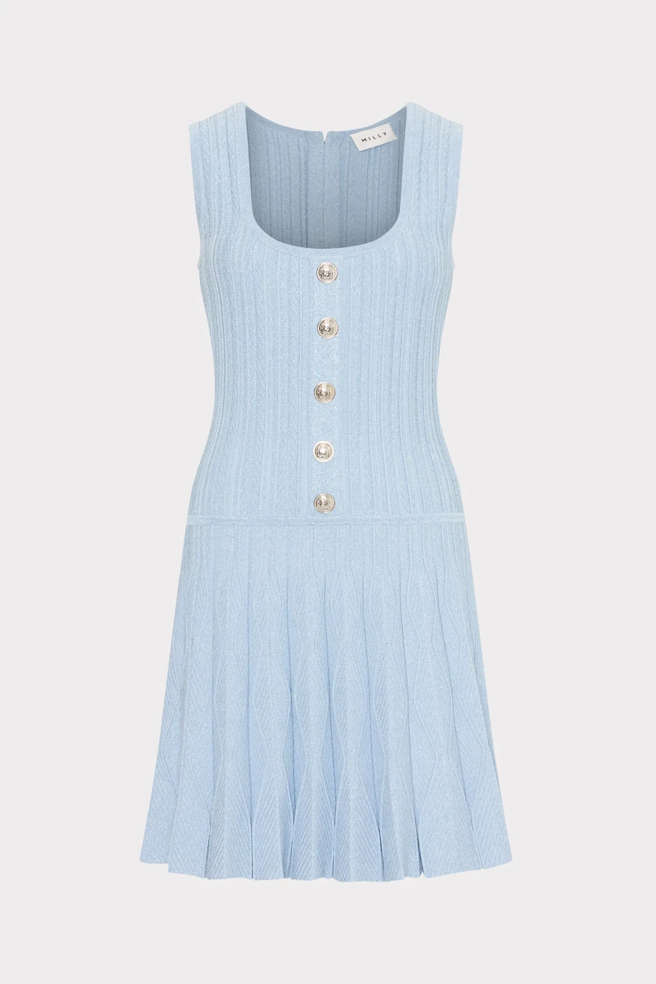 Luxe Appeal Urban Touch Wave Godet Flare Knit Mini Dress