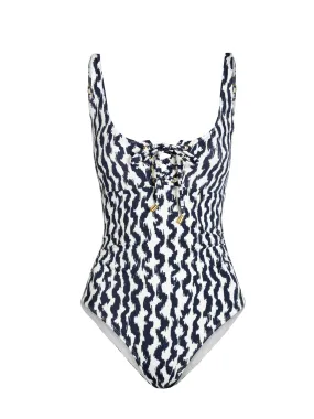 Taylor One Piece In Elysia Waves timeless Packable Swim