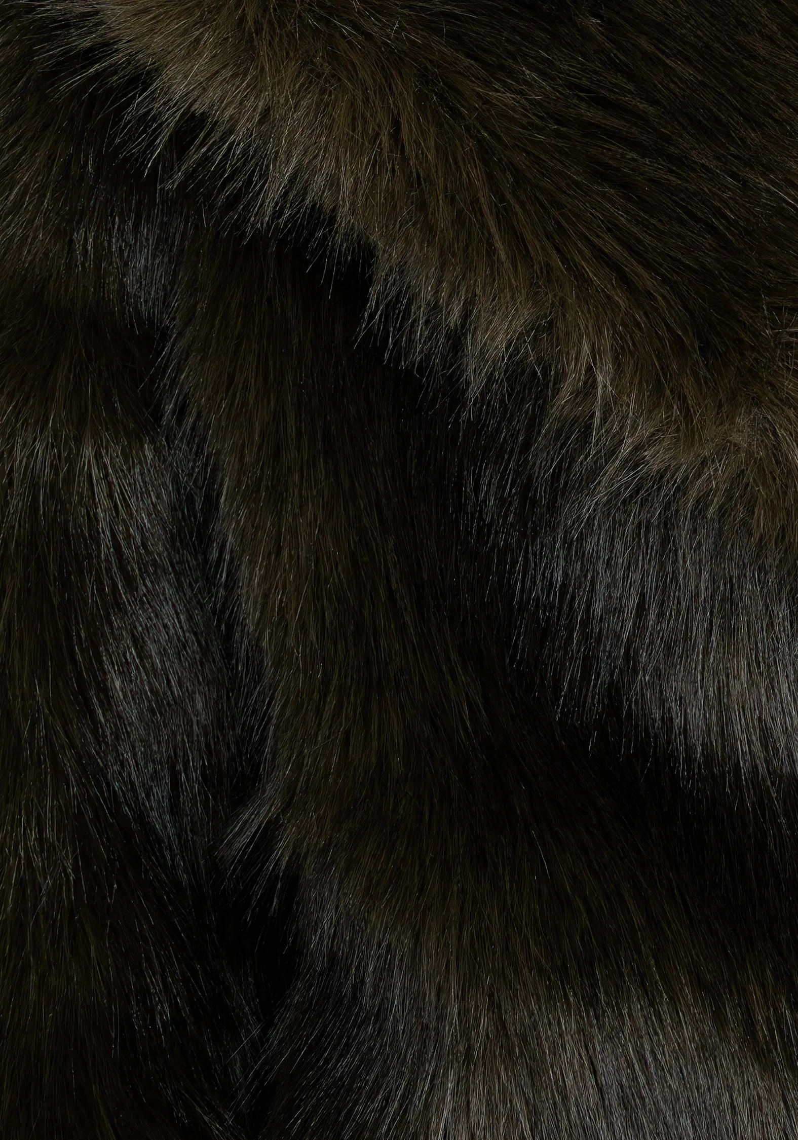 Soft Interior Brushing Monstrum Cropped Faux Fur Jacket