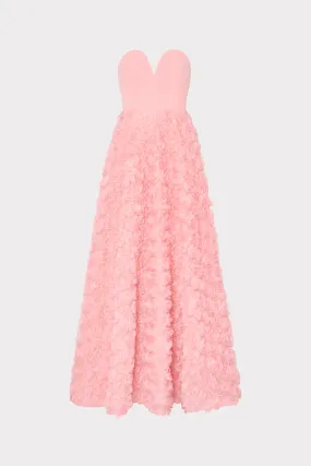 Bell Mesh Rose Gown Comfy and Relaxed