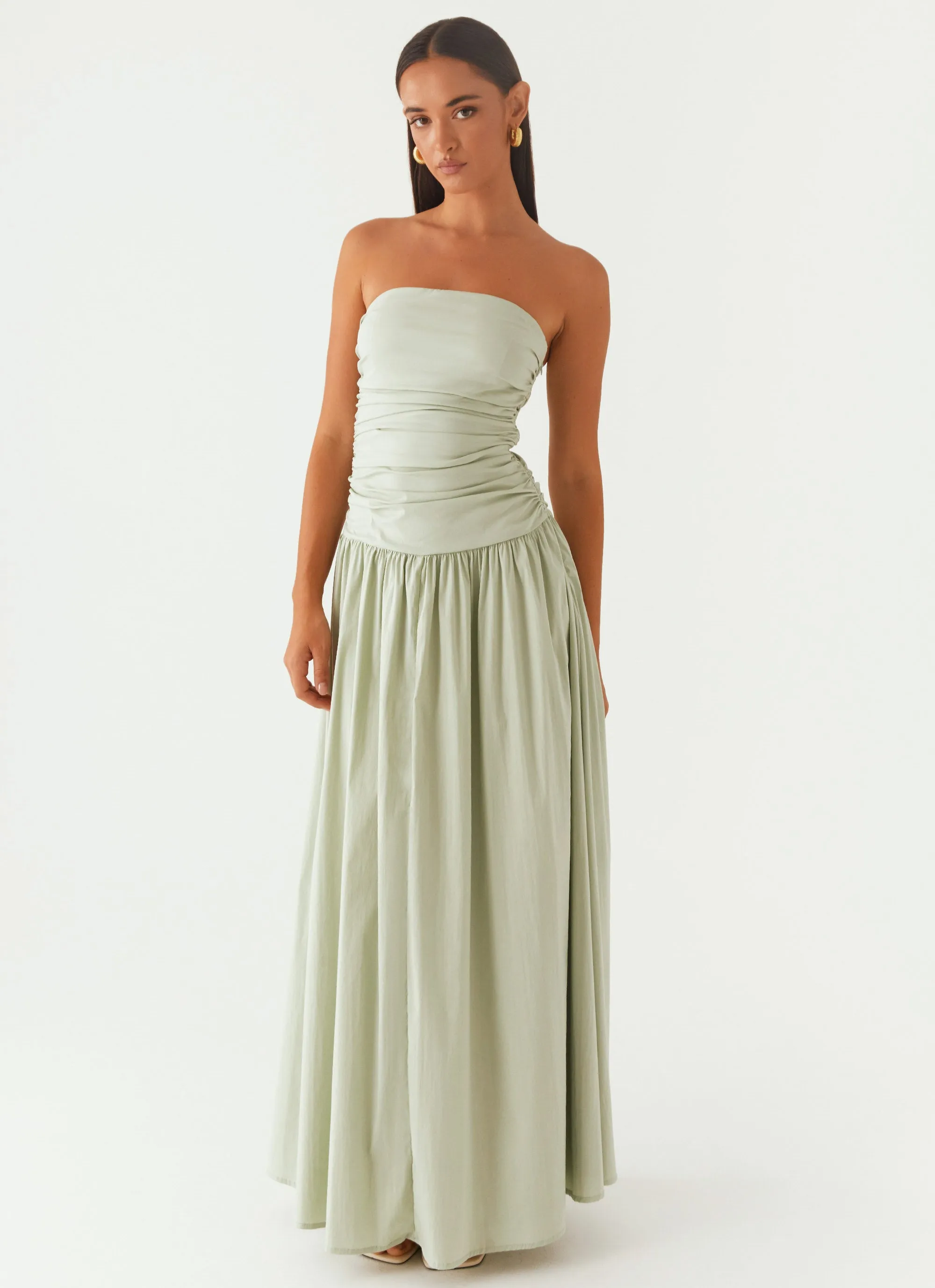 Carmel Maxi Dress - Sage Smart Blend Silky Movement