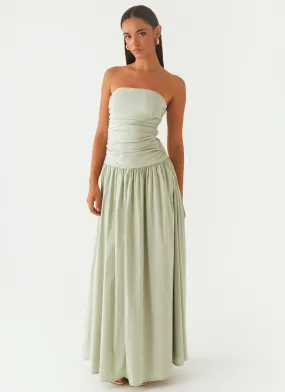 Carmel Maxi Dress - Sage Smart Blend Silky Movement