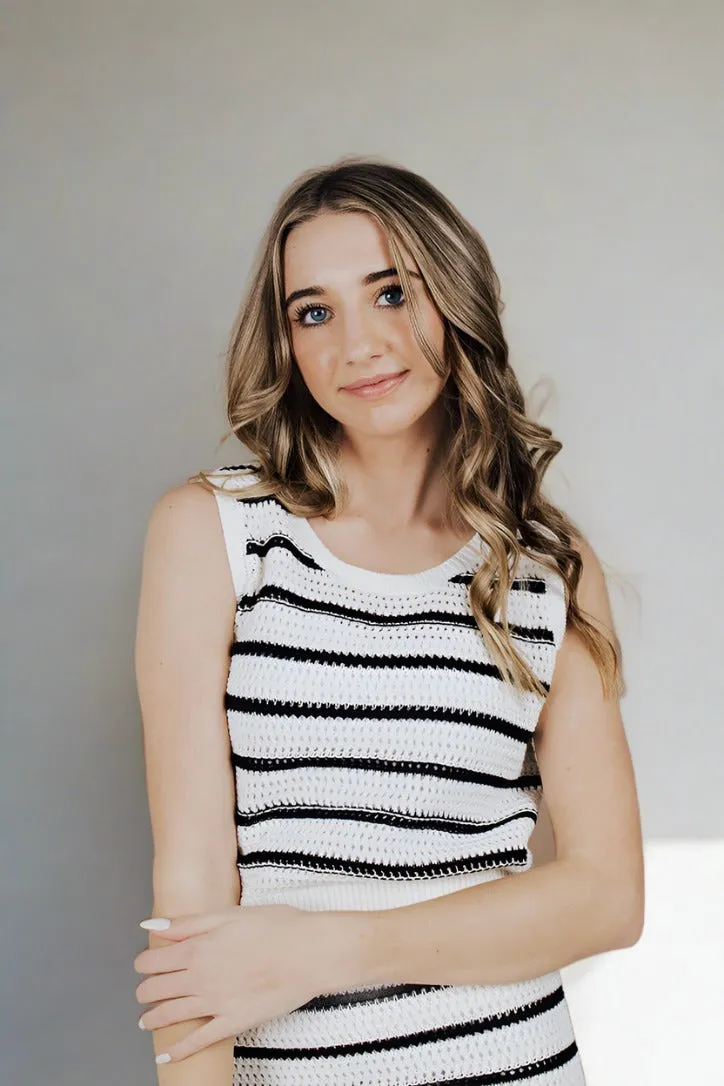 All Season Wear Fabric Soft touch finish Weekend At The Hamptons Crochet Tank Top