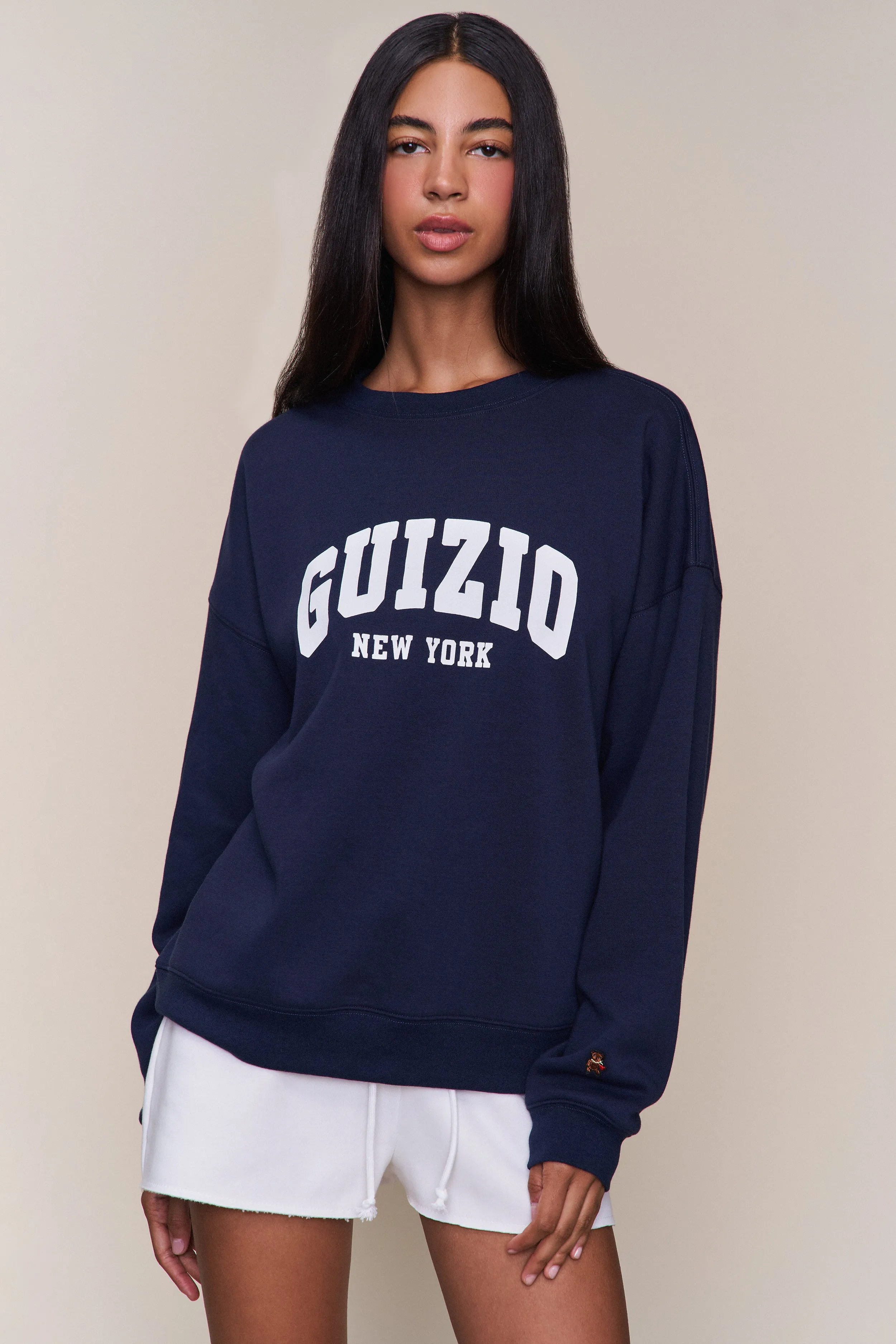 Guizio Fleece Crewneck Minimal Shrinkage Street Trend