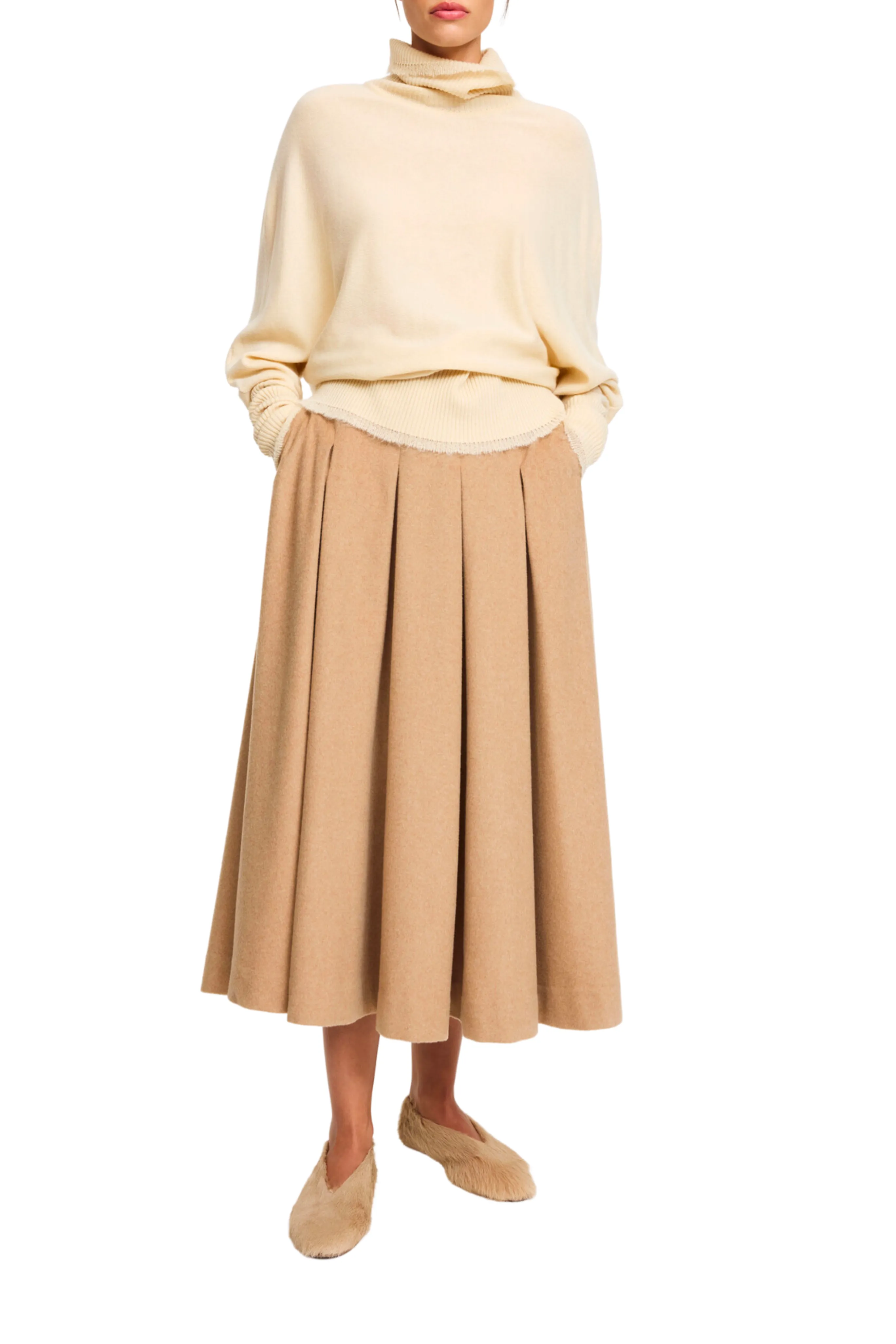 Mix Culture Texture Shot Eden Wool Skirt