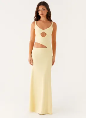 Jocelyn Maxi Dress - Yellow Love Blend