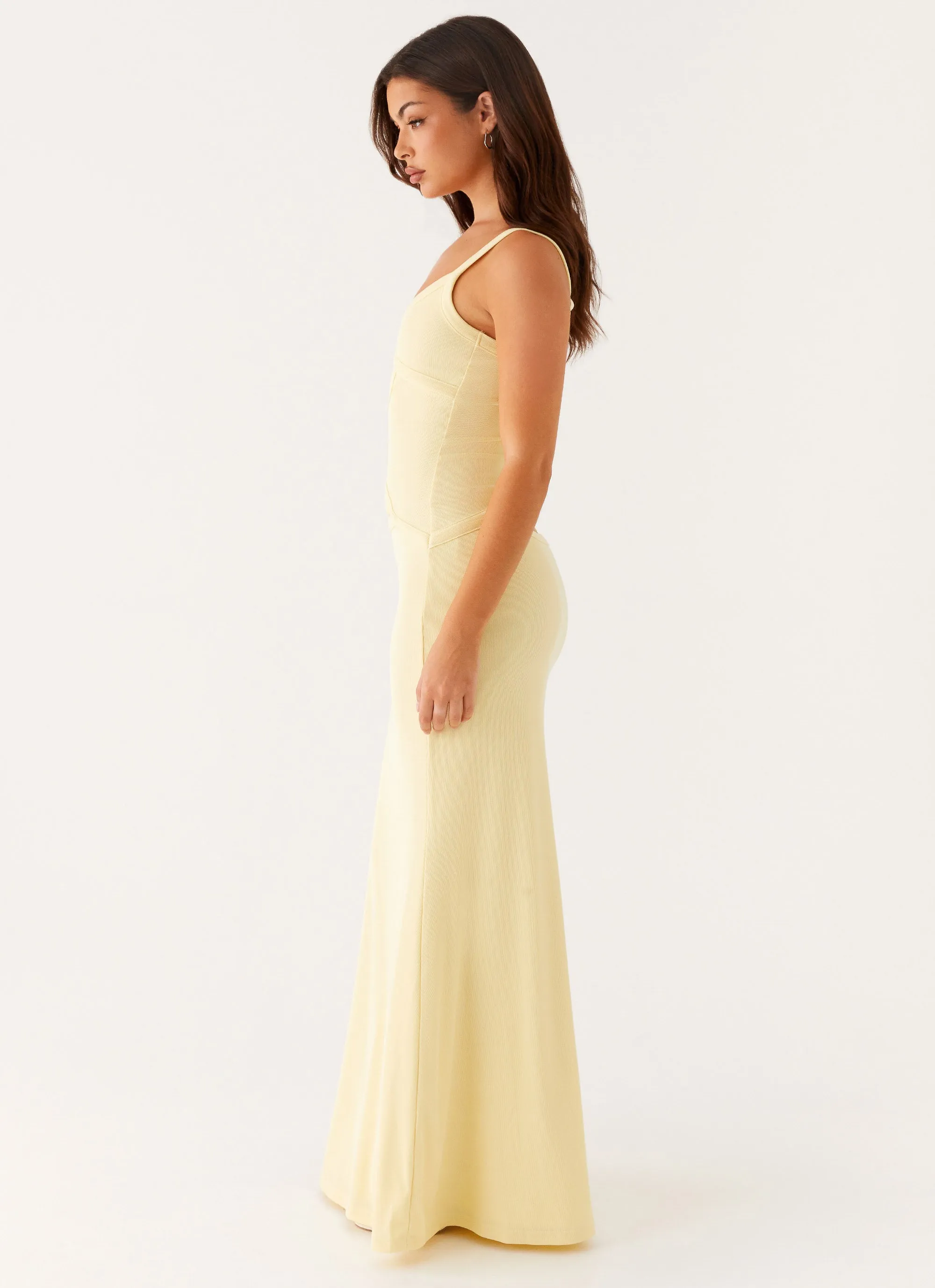 Jocelyn Maxi Dress - Yellow Pure Tone Smooth Feel