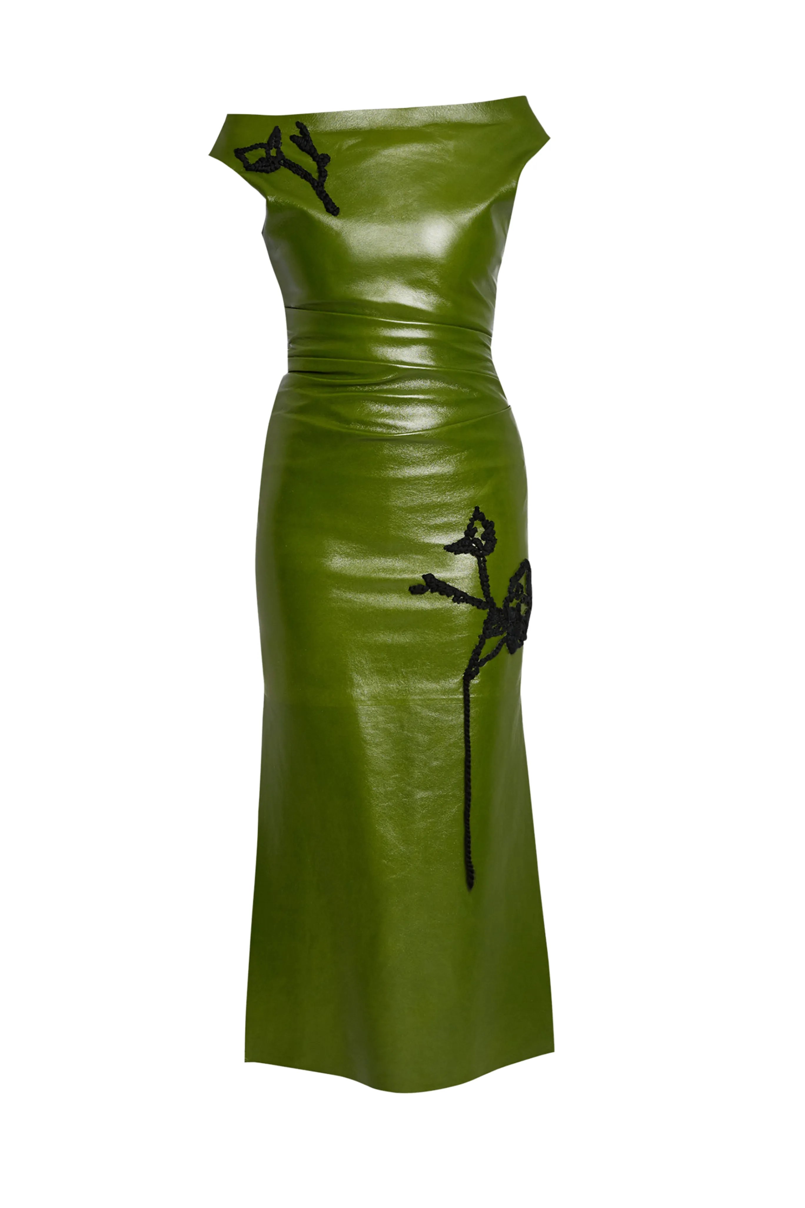 Leather Pencil Midi Dress Seasonal Style