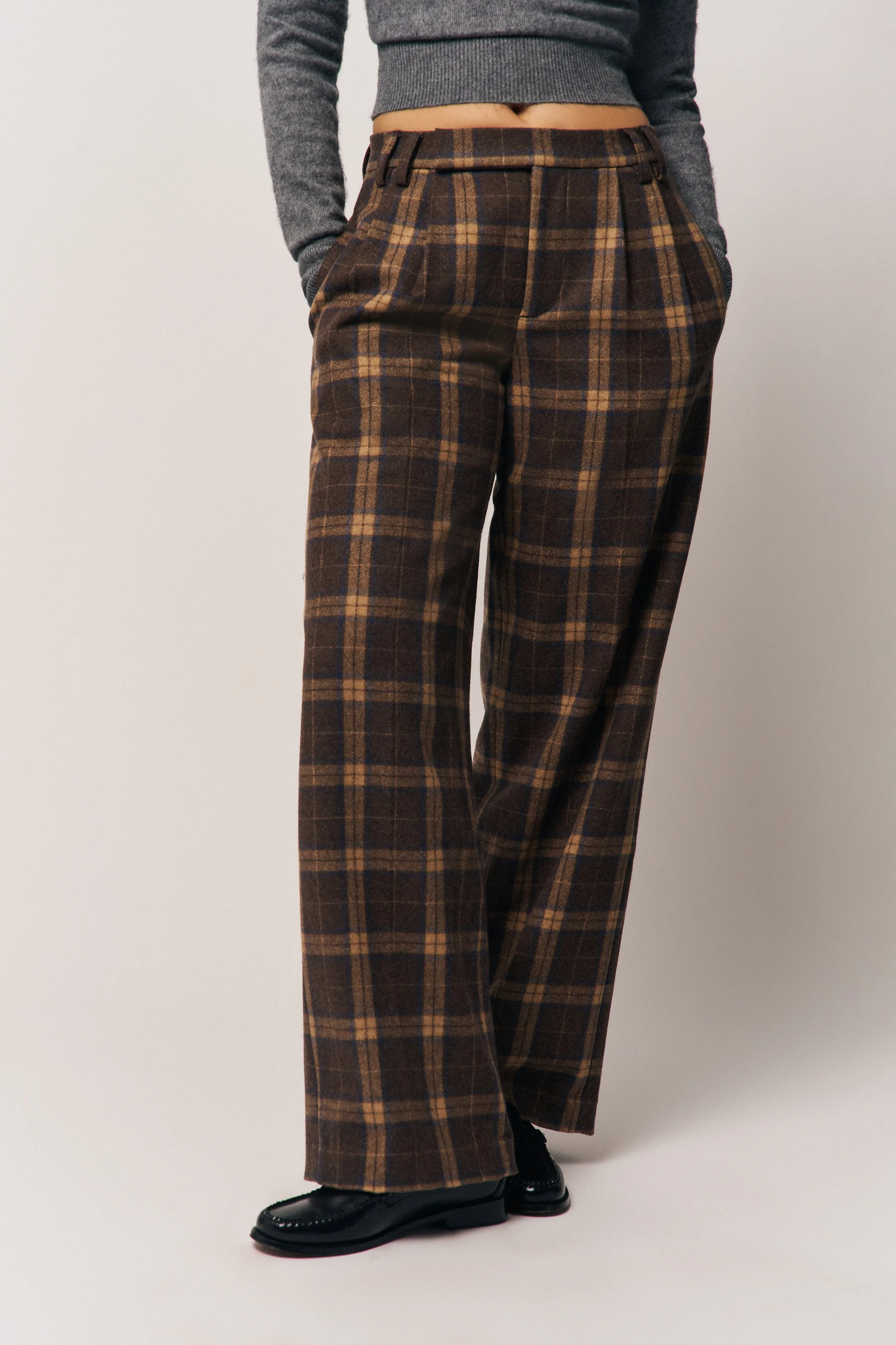 Willow Tartan Pant Adaptable Fit Wide-leg cut