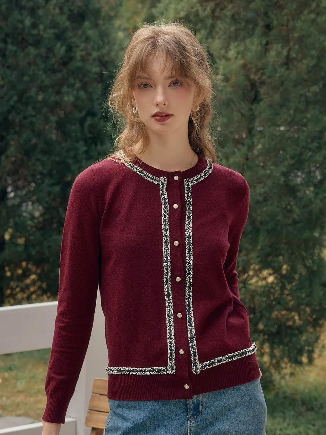 Multi Directional Zipper Placement ??Final Sale??Larkin Round Neck High-End Elegant -Inspired Cardigan