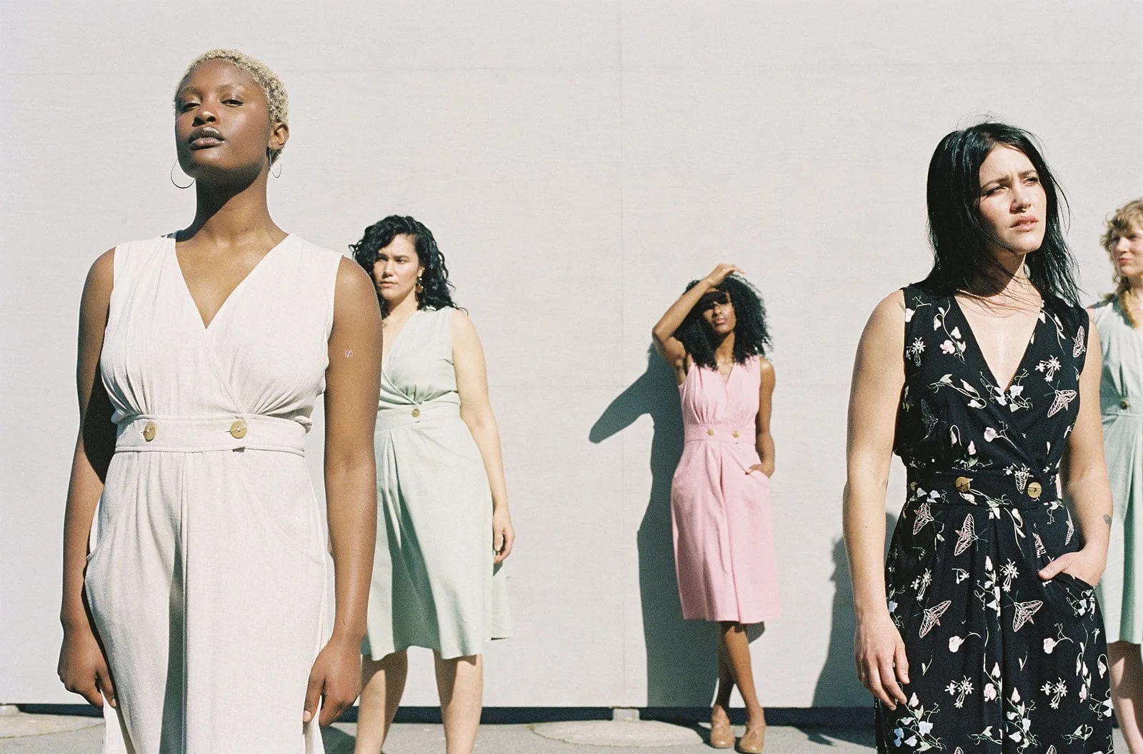 Winona Dress in Oat Linen Chill Design