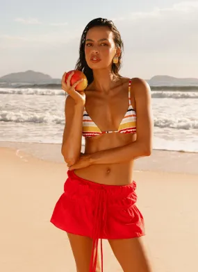 Sleek Comfort Winsley Mini Skirt - Red