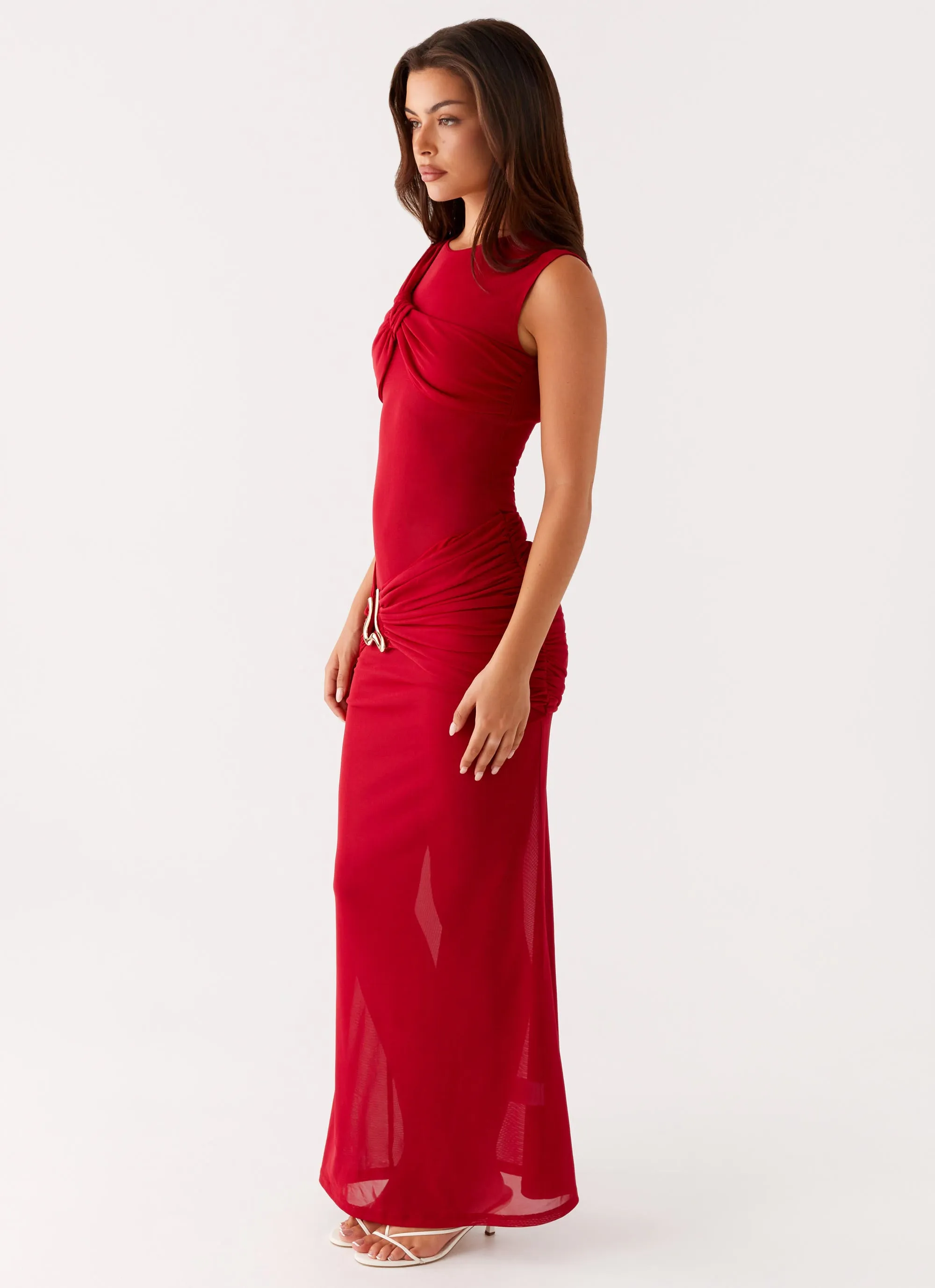 Worldwide Maxi Dress - Raspberry Euro Touch