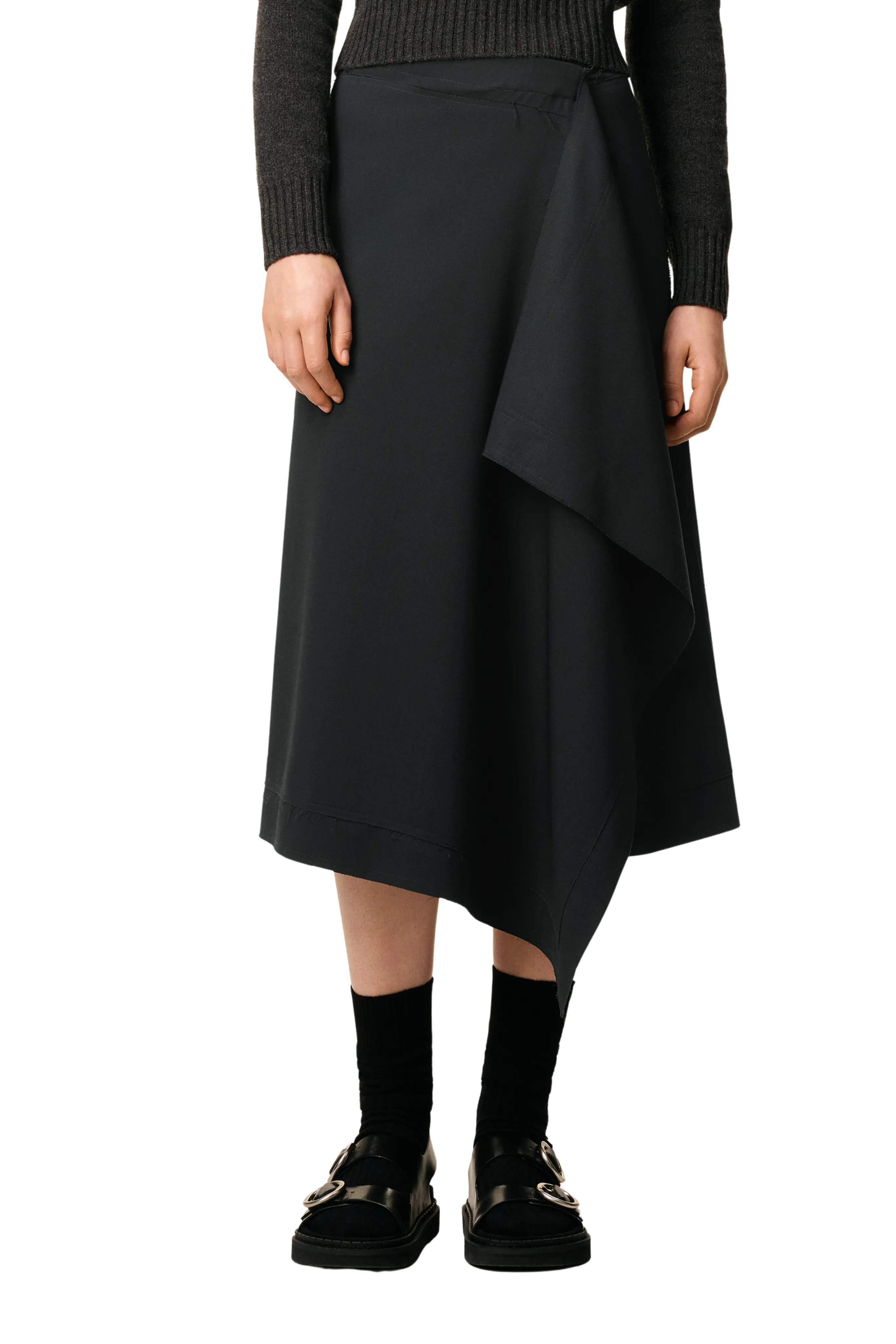Relaxed Outfit Cozy Finish Wrap Skirt