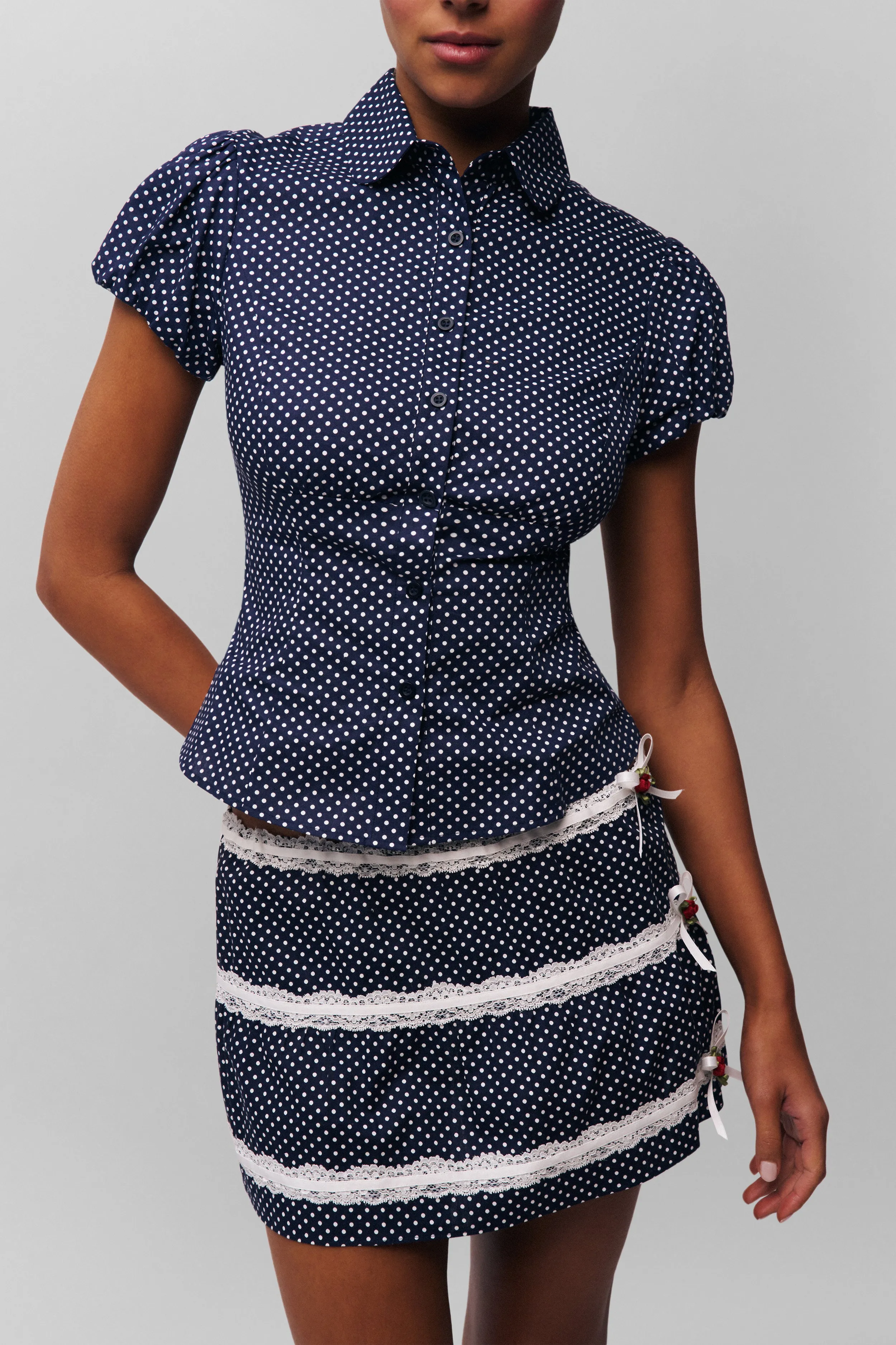 Simone Mini Skirt Neutral Tone Wedding guest