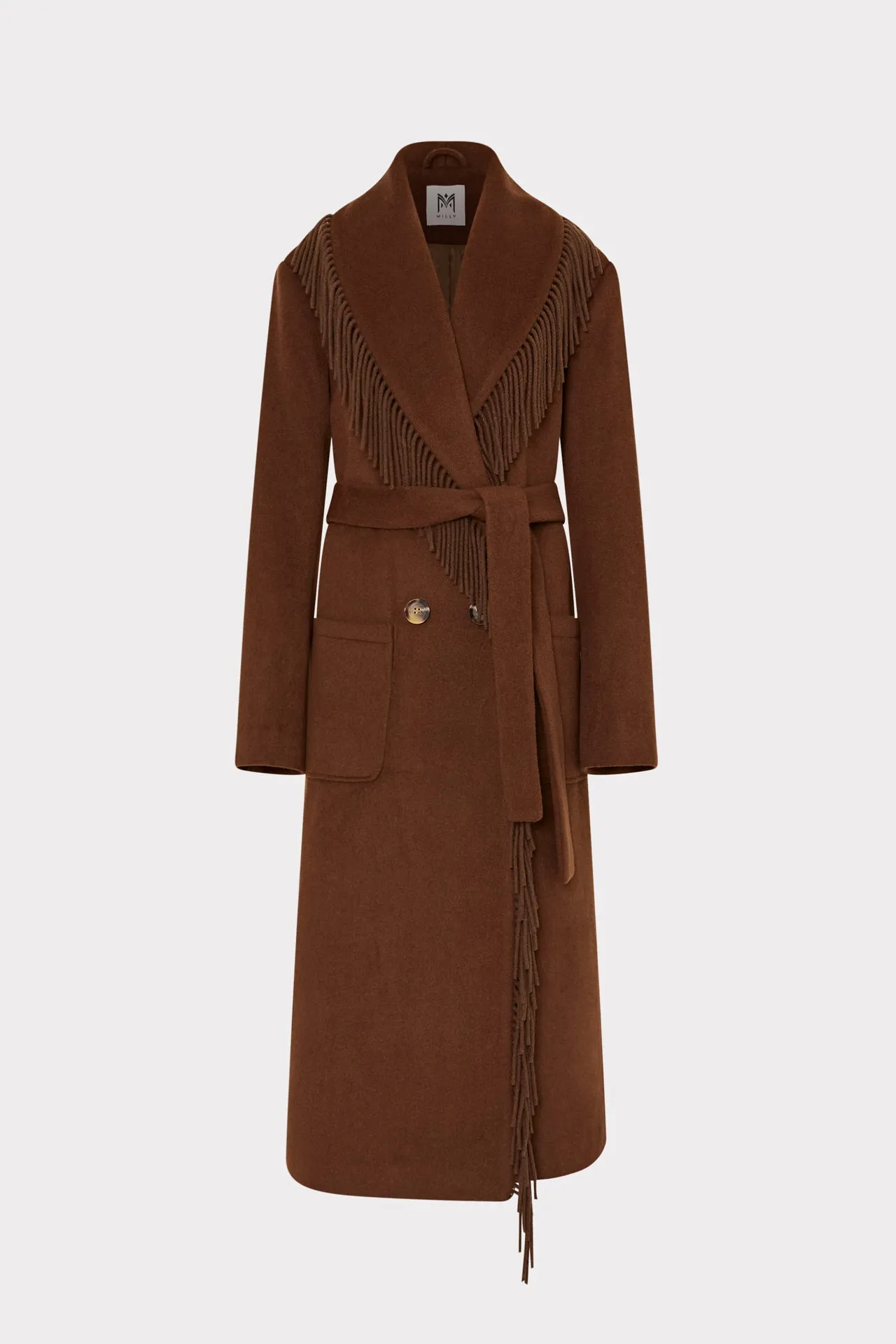 Wyatt Fringe Wool Overcoat Airflow Optimization
