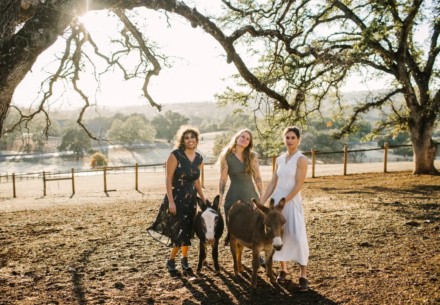 Satin-Sleeve Xena Dress in Protection Spell