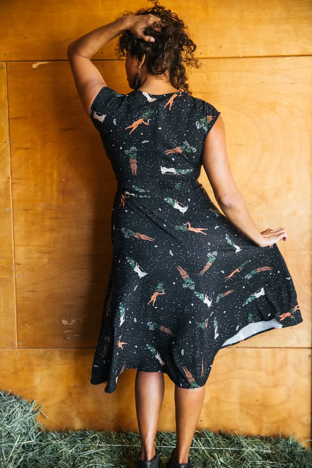 Calm Drape Xena Dress in Protection Spell