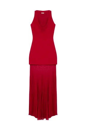Xena Maxi Halter Dress Perfect Layering Runway-Ready