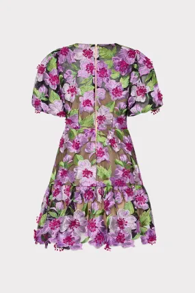 Dance Night Yasmin 3D Embroidered Dress