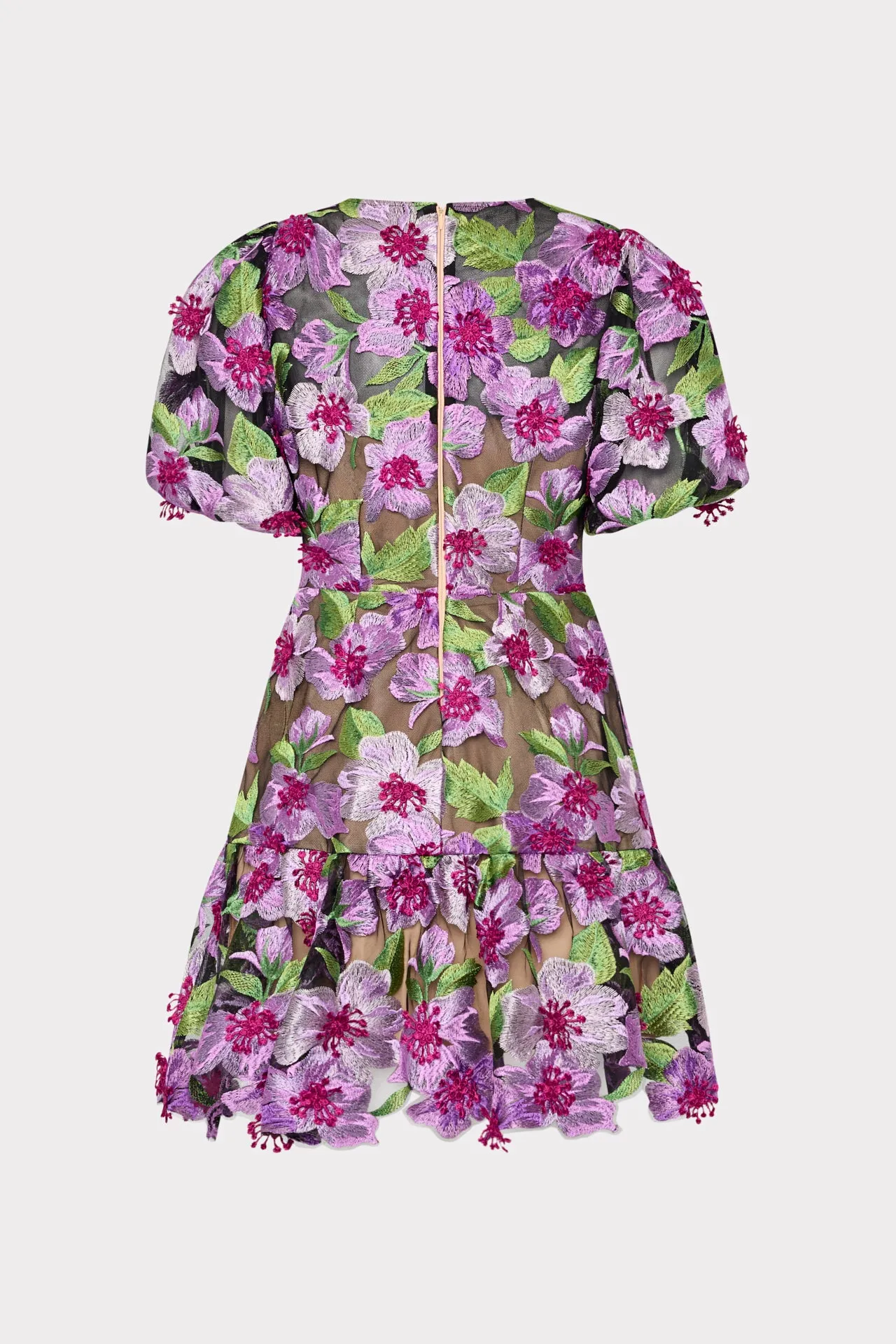 Lightweight and Breezy Classic Touch Yasmin 3D Embroidered Dress