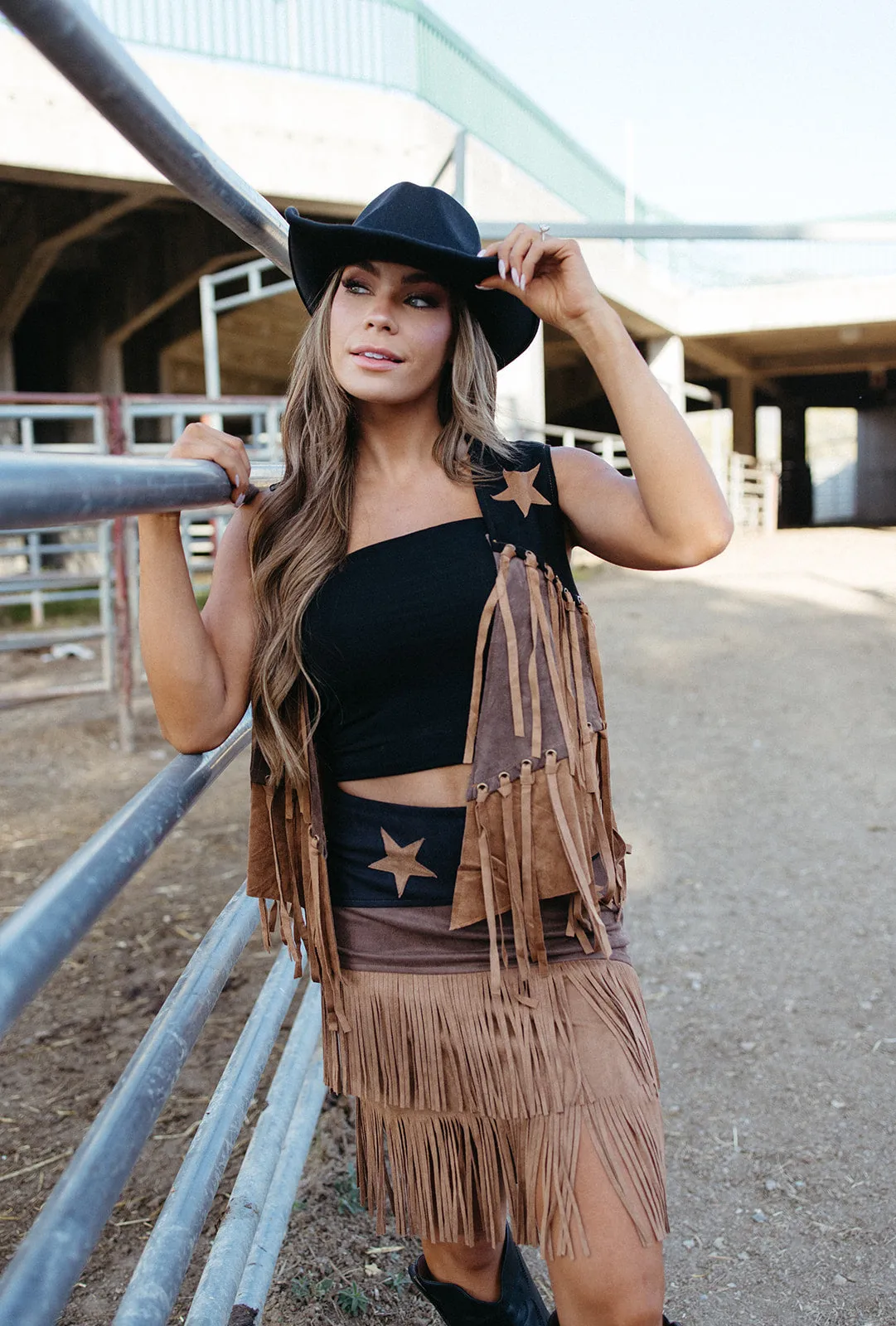 Yee To The Haw Skirt Lined interior Low Maintenance Fabric