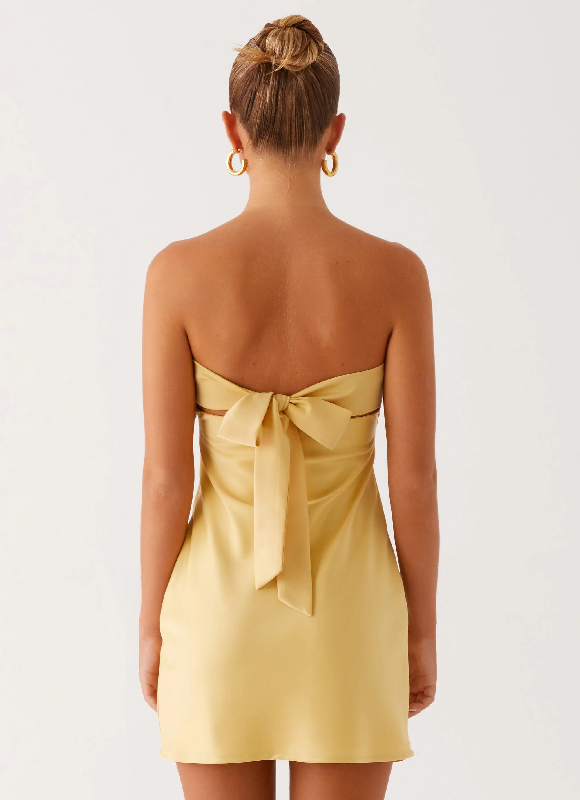 Guest Glam Yulina Mini Dress - Yellow