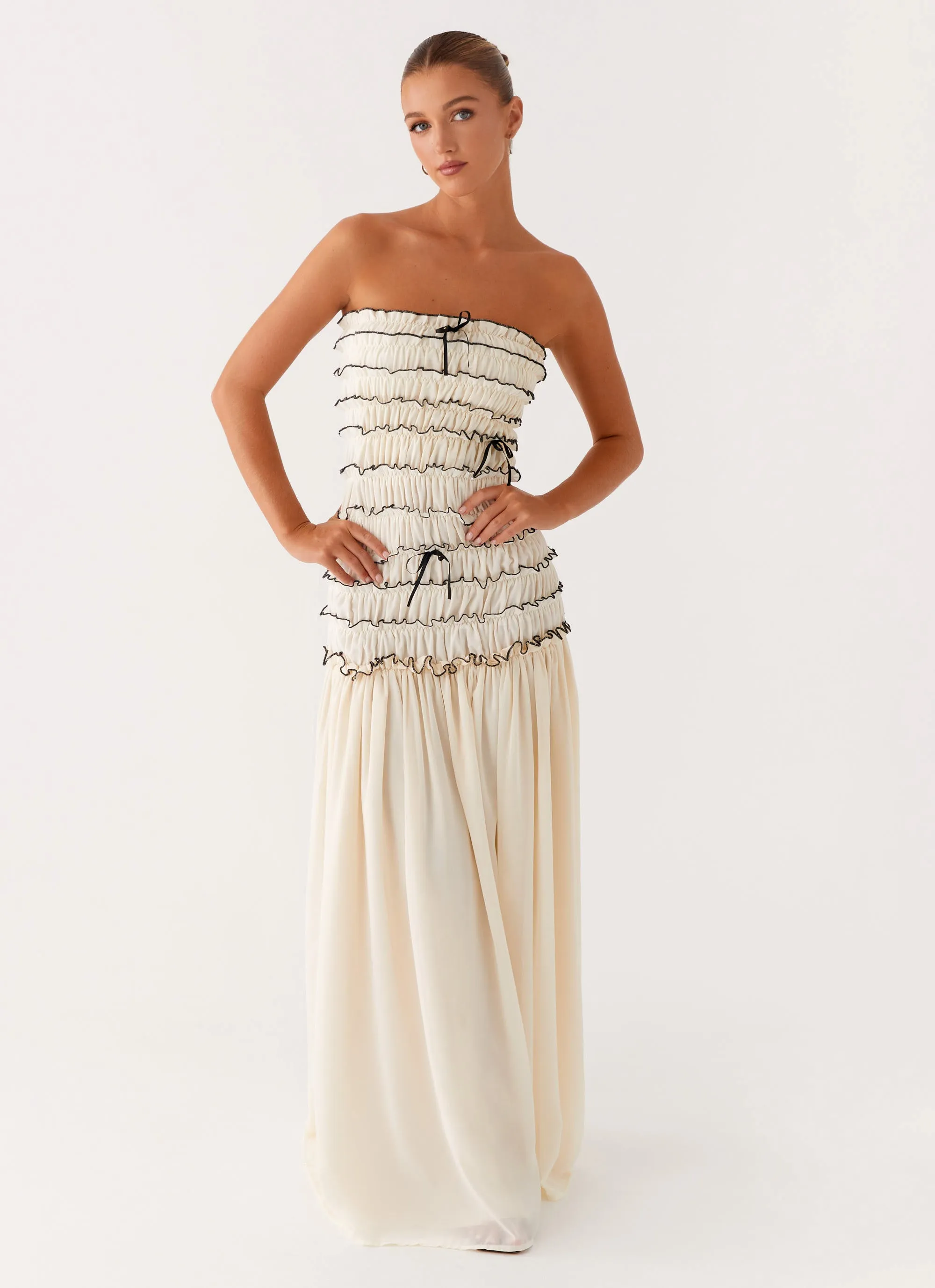 Zariah Maxi Dress - Ivory Daily Casual