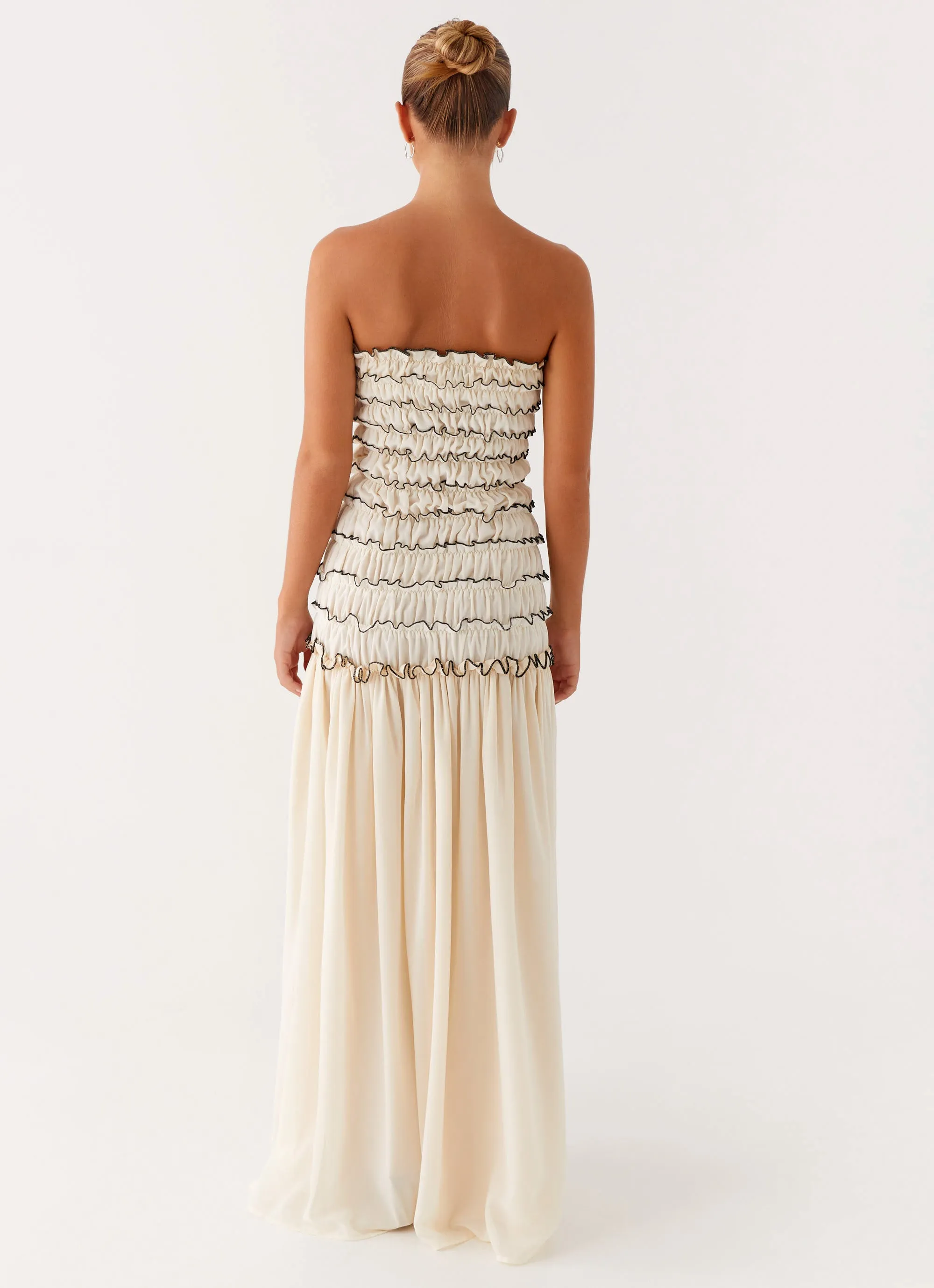 Minimalist-Trend Zariah Maxi Dress - Ivory