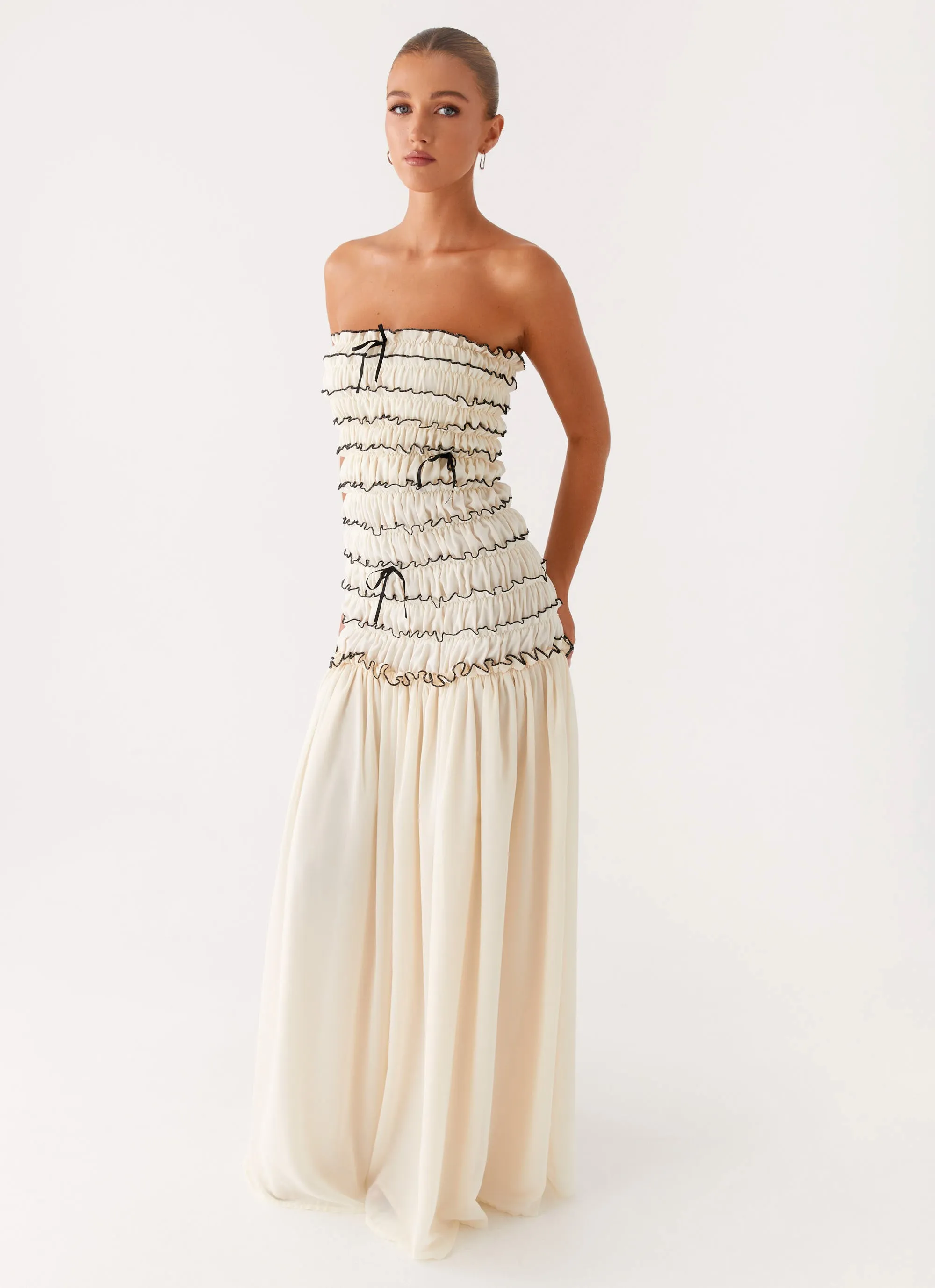 City-Style Zariah Maxi Dress - Ivory