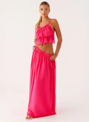 Zaya Maxi Skirt - Fuchsia Light Comfort