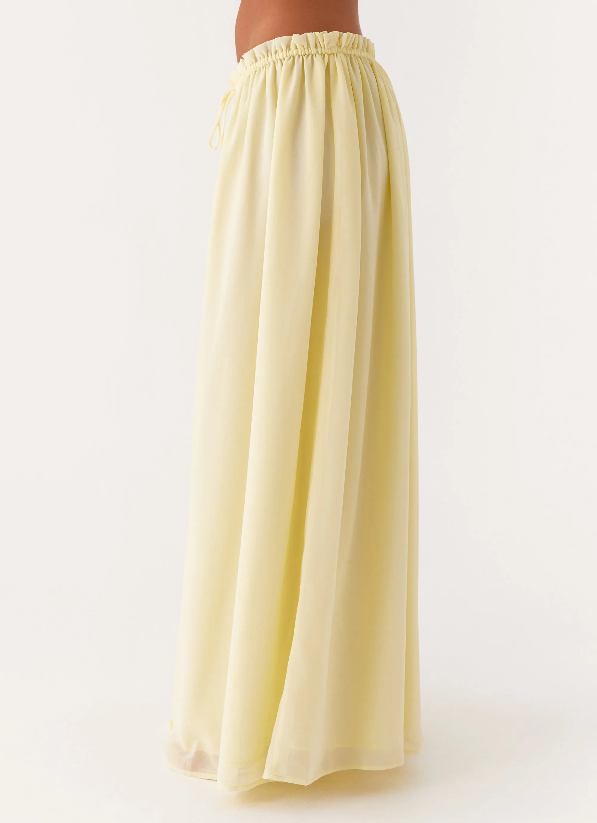 Daily Mood Tiered hem Zaya Maxi Skirt - Yellow