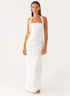 Rumour Has it Maxi Dress - White Elegant Wearable Cozy Look