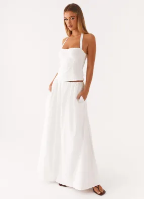 Outfit Focused Cheryl Maxi Skirt - White