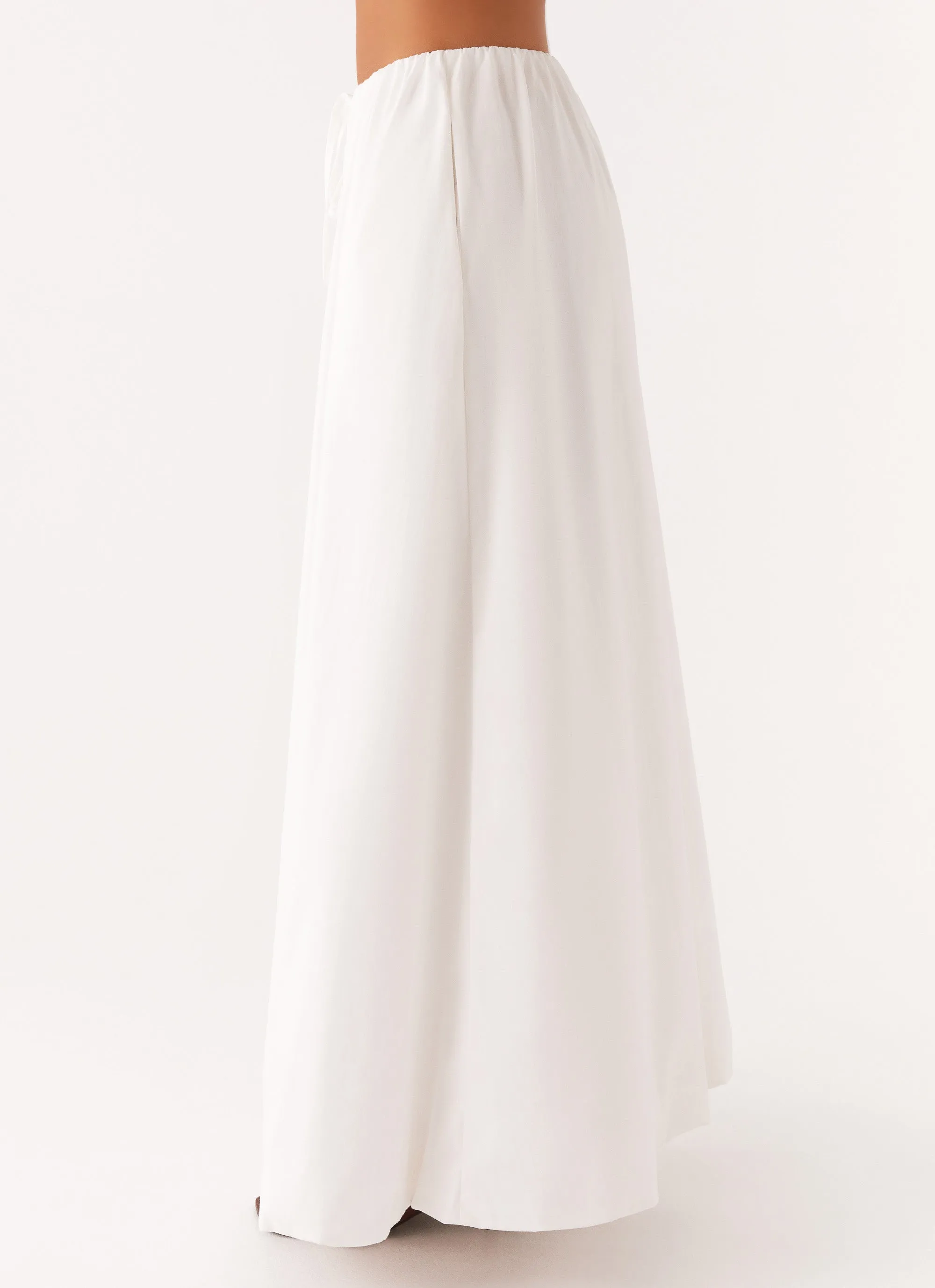 Cheryl Maxi Skirt - White Relaxed Look
