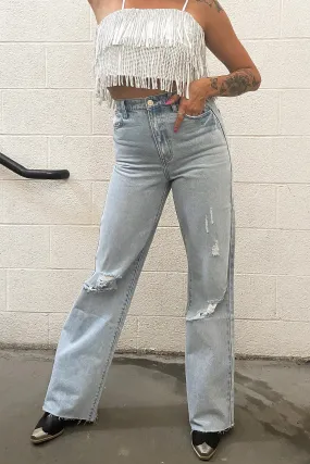 Show Me Your Mumu 90's Straight Jeans DoubleStitched Hem